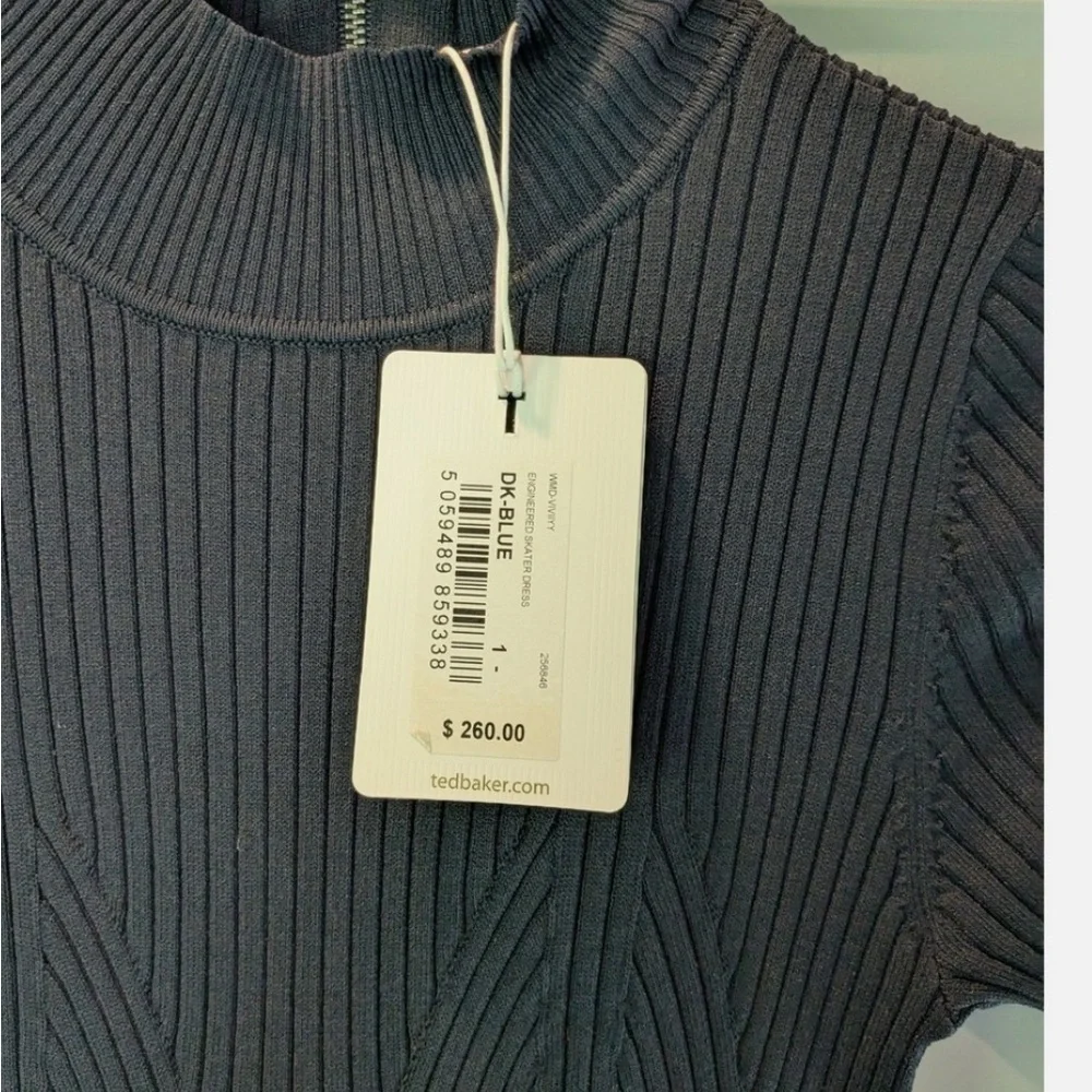 Ted Baker Dark Blue Mini Dress - Picture 3 of 4